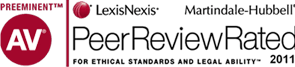 Martindale-Hubbell AV Preeminent Peer-Review Rated 2011